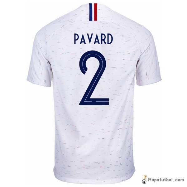 Camiseta Francia Replica Segunda Ropa Pavard 2018 Blanco